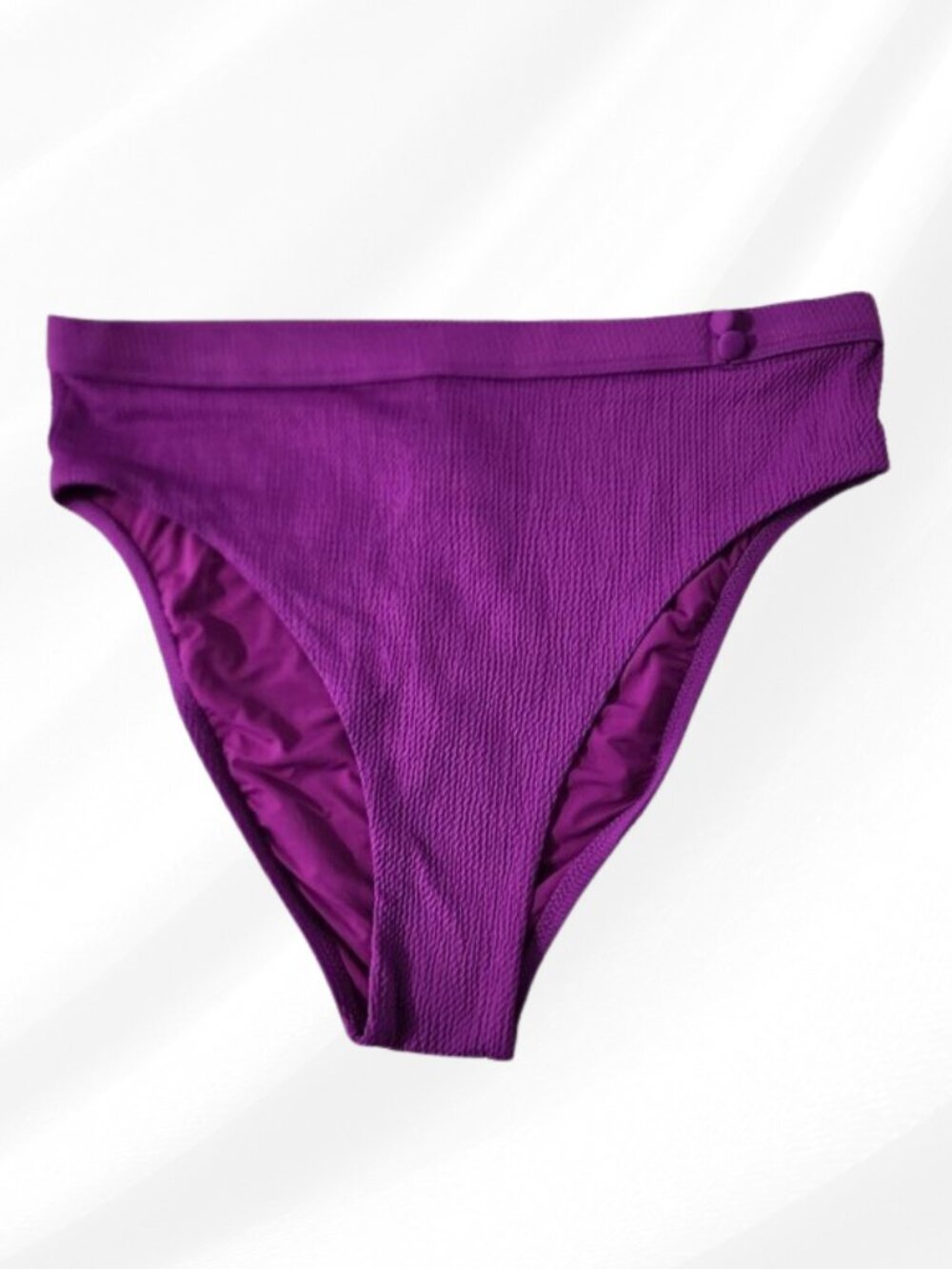 *Red Carter Paige Purple Textured Classic Bikini Bottom Size L